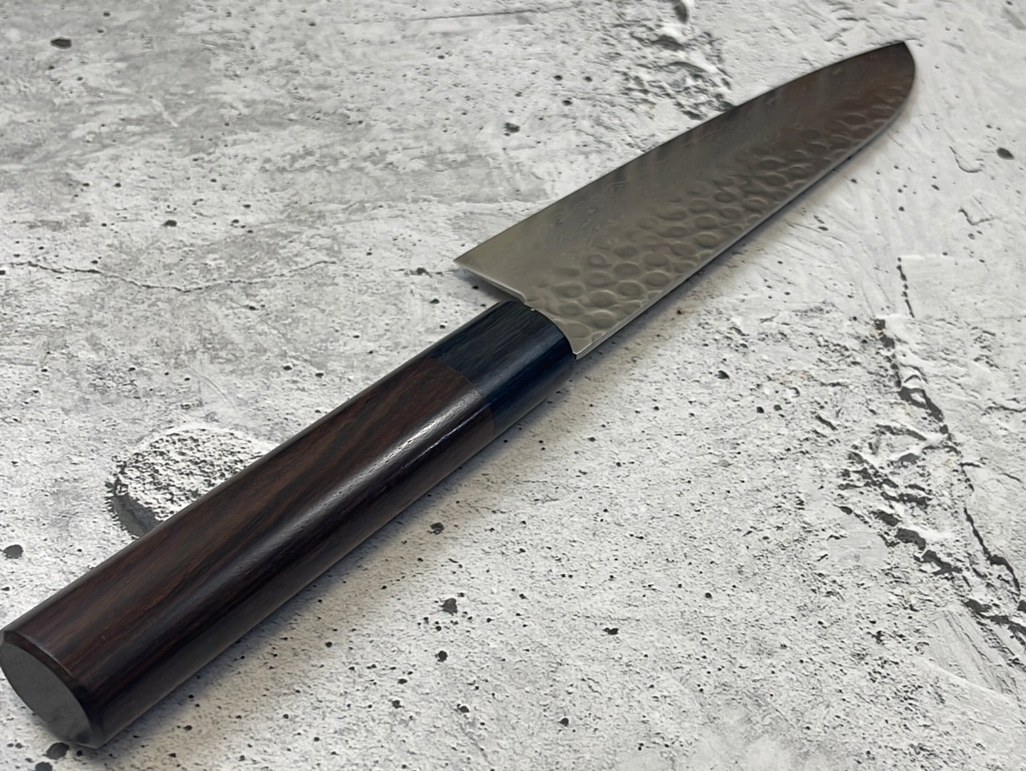 Tsunehisa VG10 Suminagashi Tsuchime Santoku 185mm Rosewood Handle Made in Japan 🇯🇵
