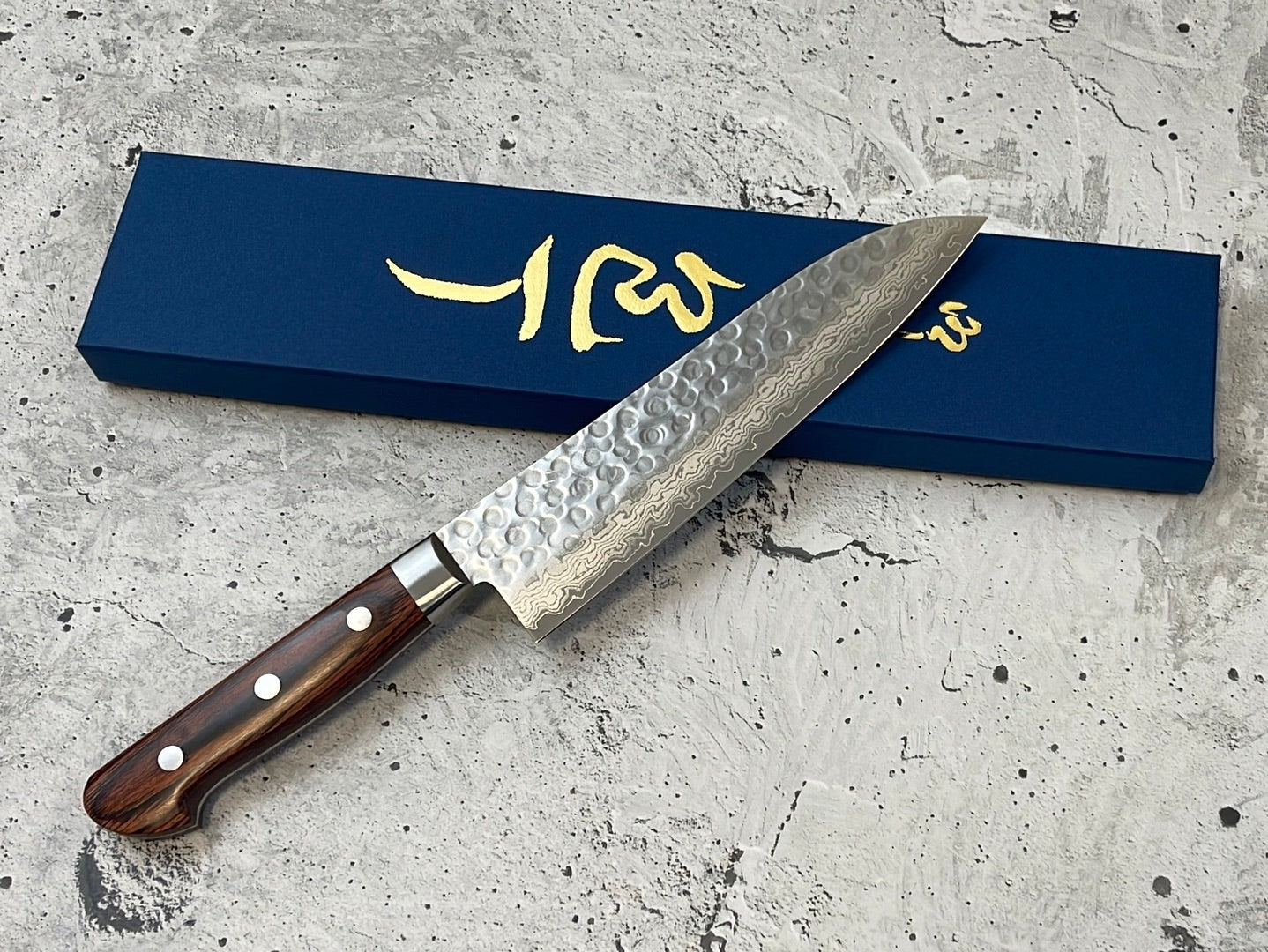 Tsunehisa VG10 Santoku 180mm Brown Pakka Handle Made in Japan 🇯🇵