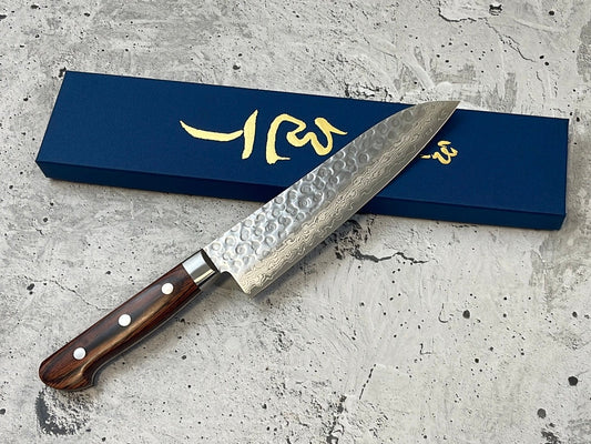 Tsunehisa VG10 Santoku 180mm Brown Pakka Handle Made in Japan 🇯🇵