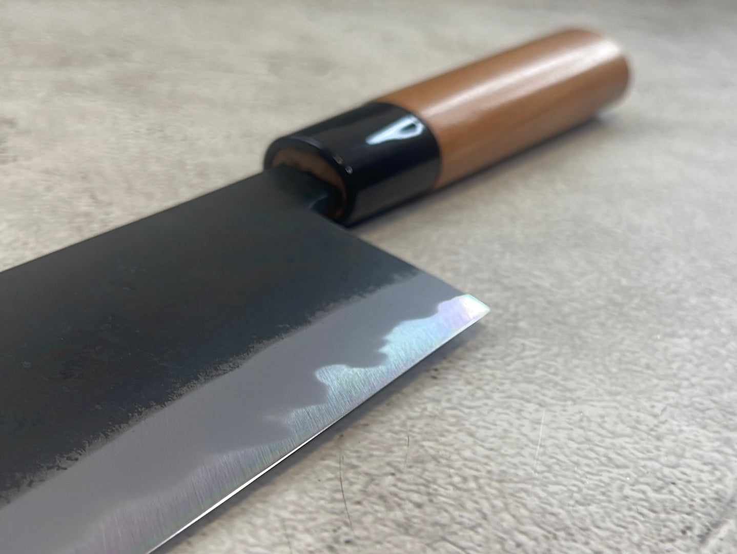 Hinokuni Shirogami #1 Nakiri Knife 240mm Cherry Wood Handle - Made in Japan 🇯🇵