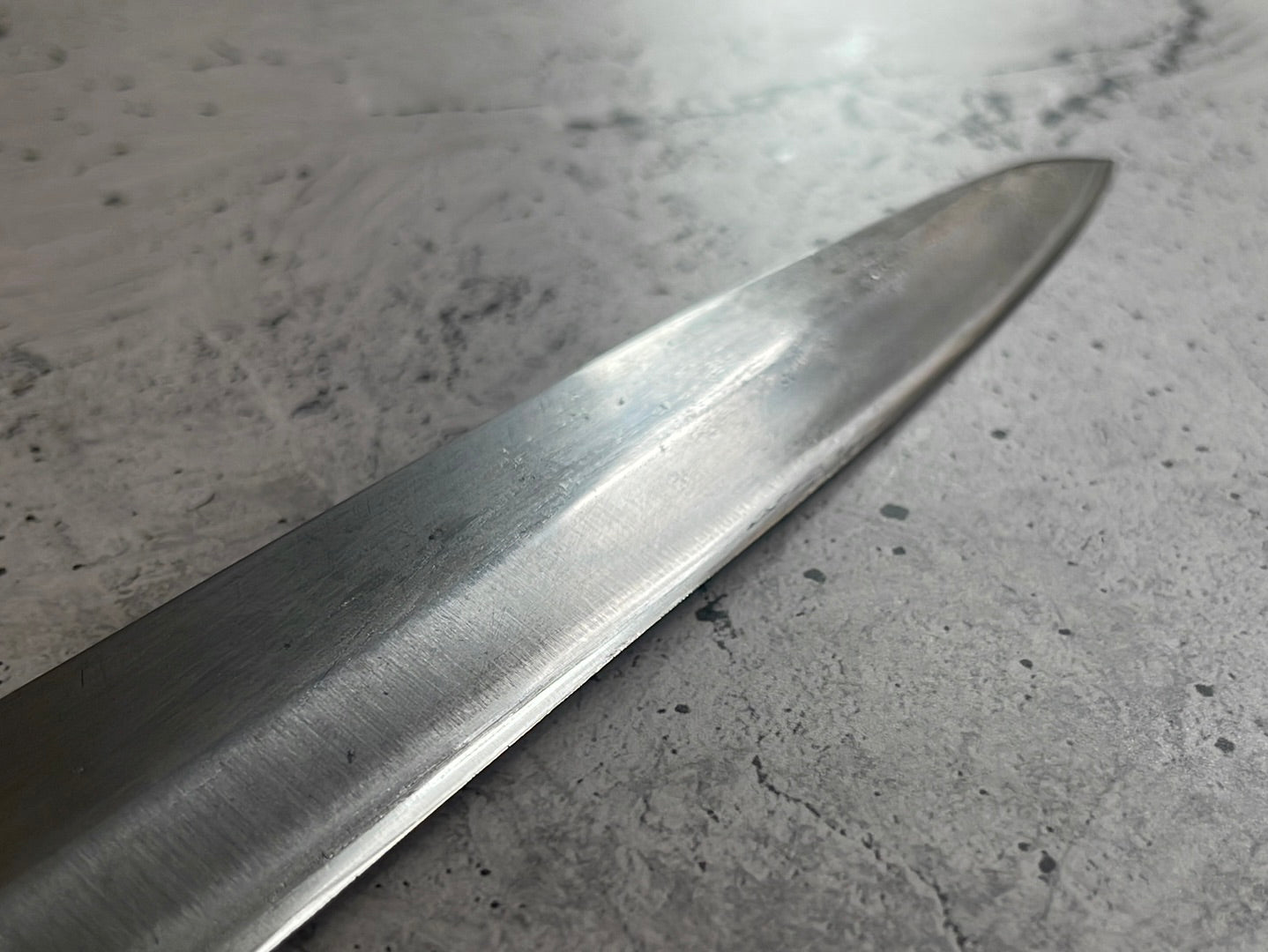 Vintage Japanese Yanagiba Knife 220mm Made in Japan 🇯🇵 Carbon Steel 582