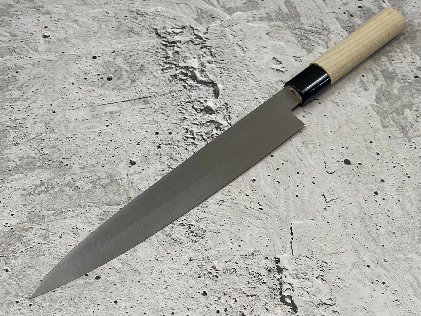 Vintage Japanese Yanagiba Knife 200mm Made in Japan  🇯🇵 Carbon Steel 847