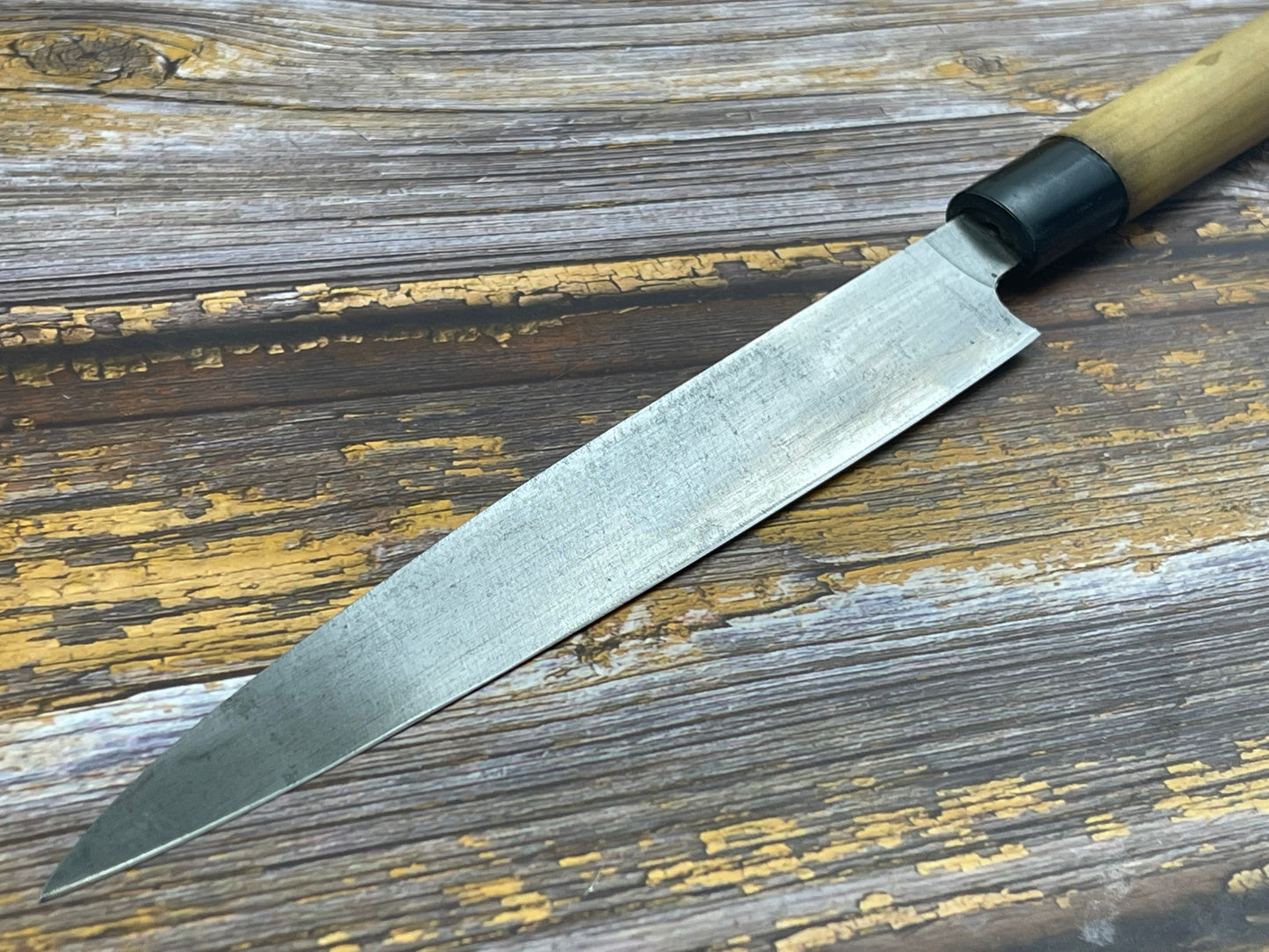 Vintage Japanese Yanagiba Knife 200mm  Made in Japan 🇯🇵 Carbon Steel 480