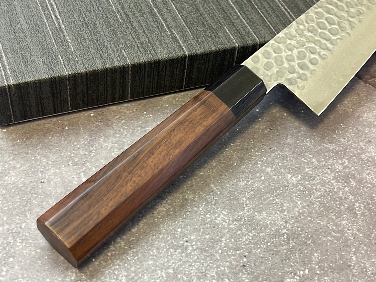 Yoshimune Gyuto Damascus Hammered Finish Knife 240 mm (9.4 in) Stainless clad Aus10
