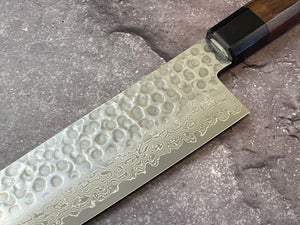 Yoshimune Gyuto Damascus Hammered Finish Knife 240 mm (9.4 in) Stainless clad Aus10