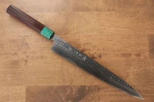 Yu Kurosaki Senko R2/SG2 Hammered Sujihiki Japanese Knife 270mm Shitan Handle