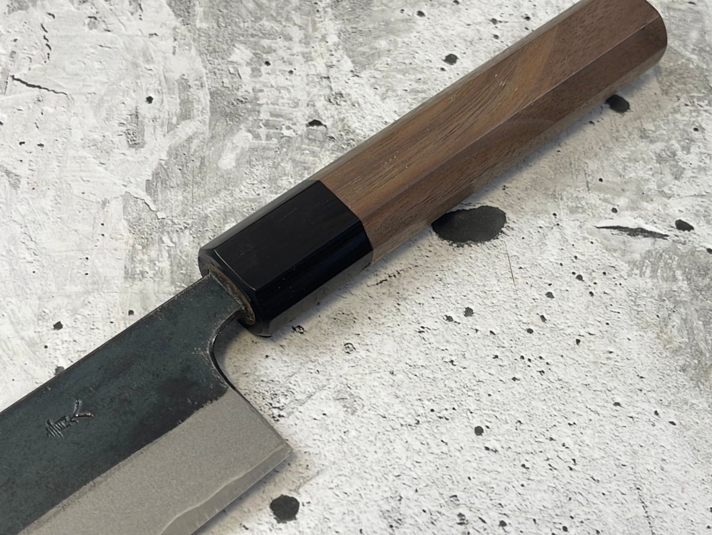 Yoshimune Gyuto Kurouchi 210 mm (8.3 in) Aogami (Blue) #2 Double-Bevel