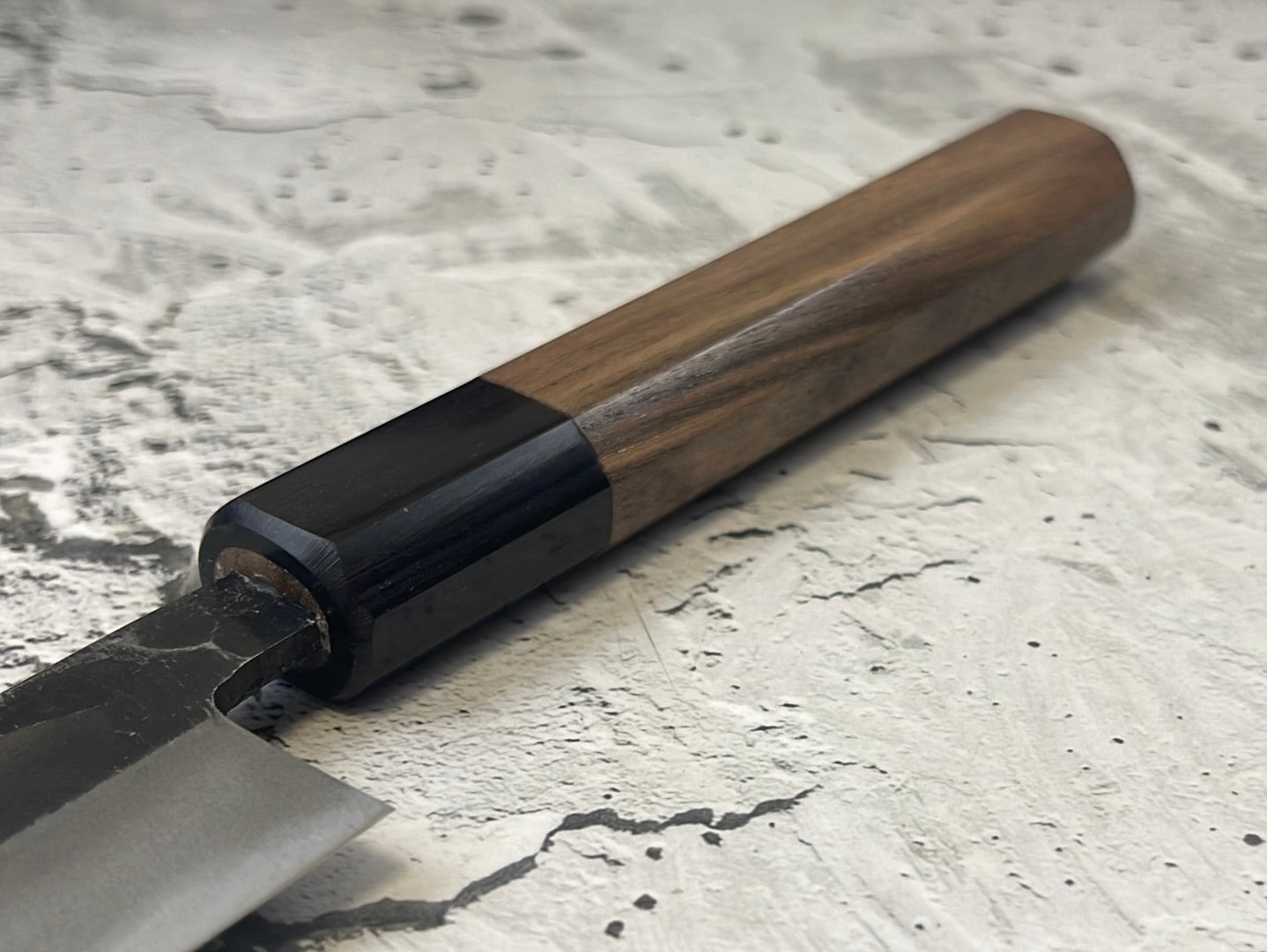 Yoshimune Sujihiki Kurouchi 210 mm (8.3 in) Aogami (Blue) #2 Double-Bevel