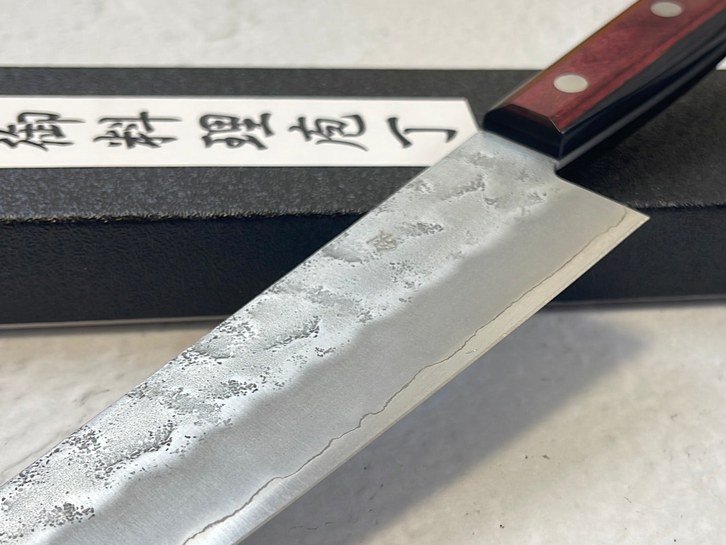 Tsunehisa G3 Nashiji Red Gyuto 180mm - Made in Japan 🇯🇵