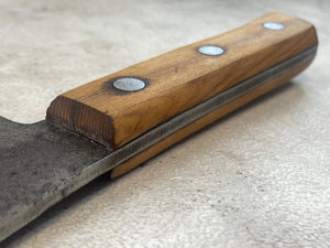 Vintage Craftsman 200mm Butcher Cleaver Knife 200mm Carbon Steel Made in USA 🇺🇸 1134