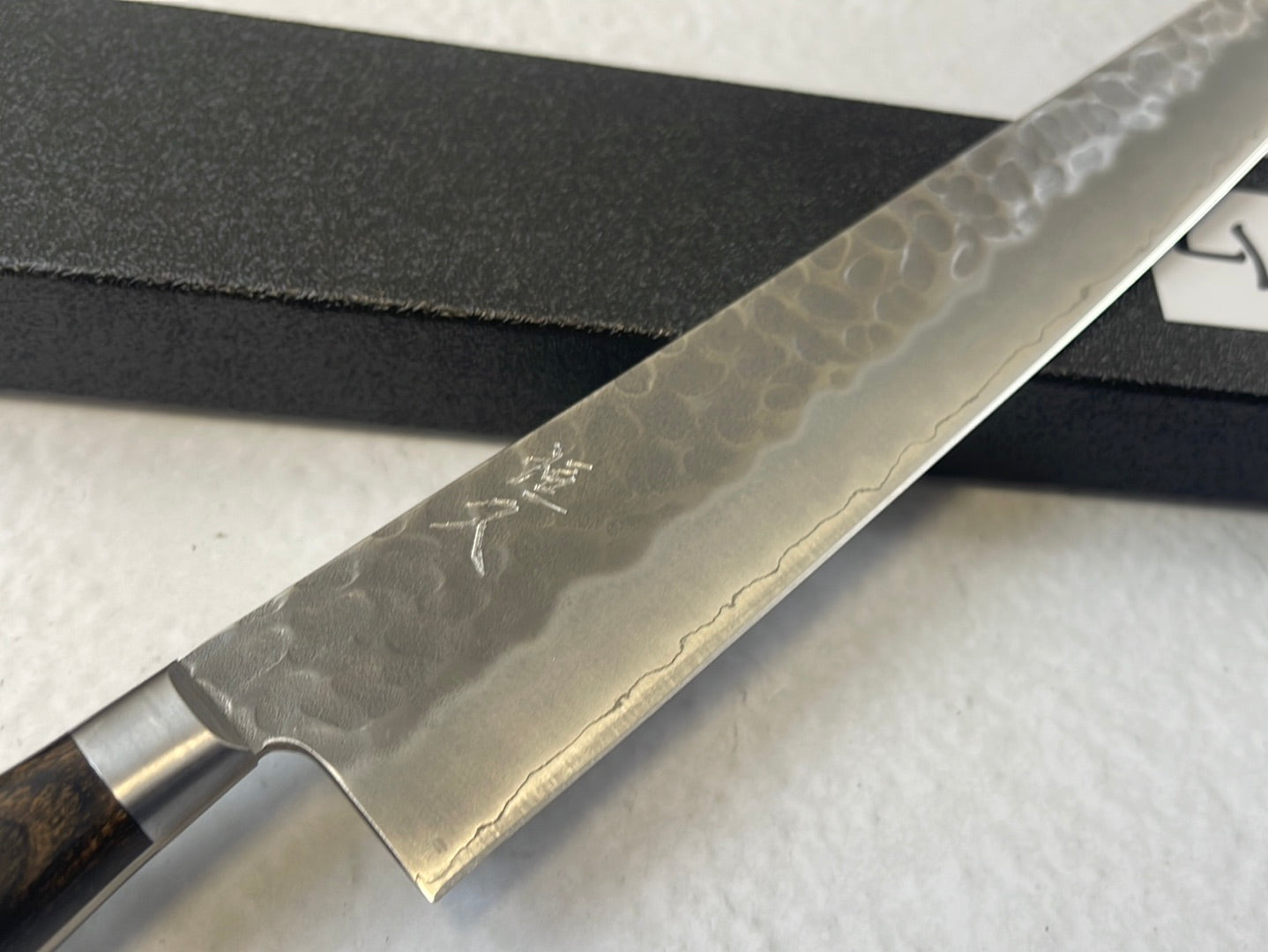 Tsunehisa AUS-8 Tsuchime Sujihiki Knife 270mm Brown Pakka Wood - Made in Japan 🇯🇵