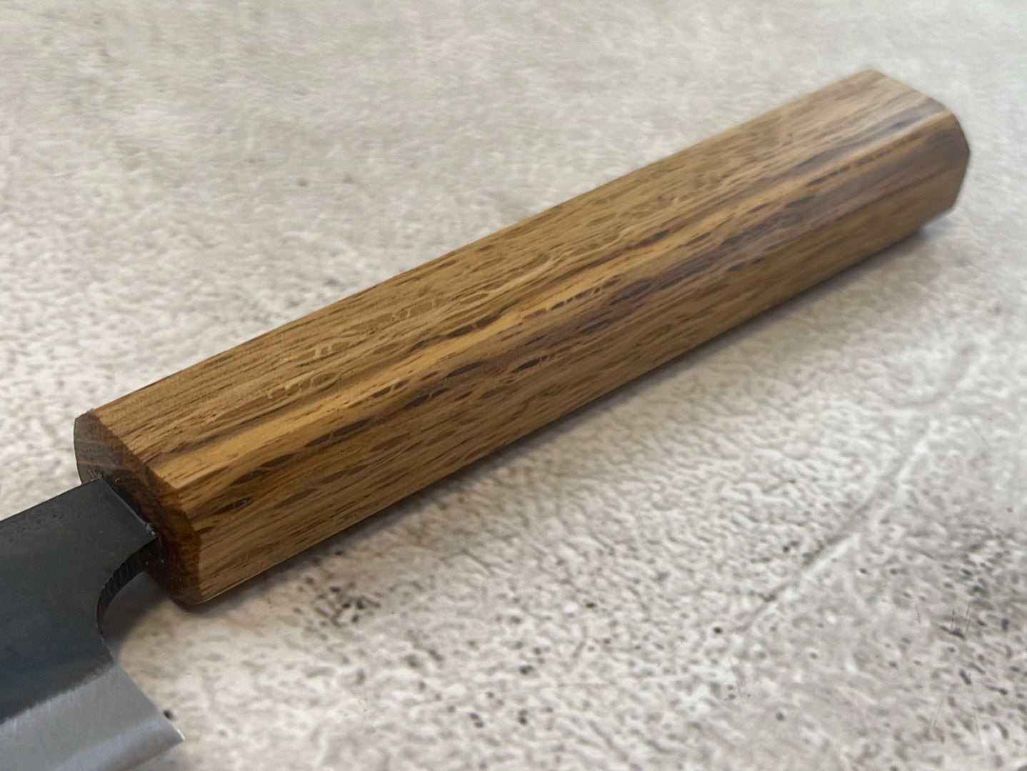 Tsukasa Shiro Kuro 120mm Yanagi- Shirogami Steel - Oak Octagnon Handle