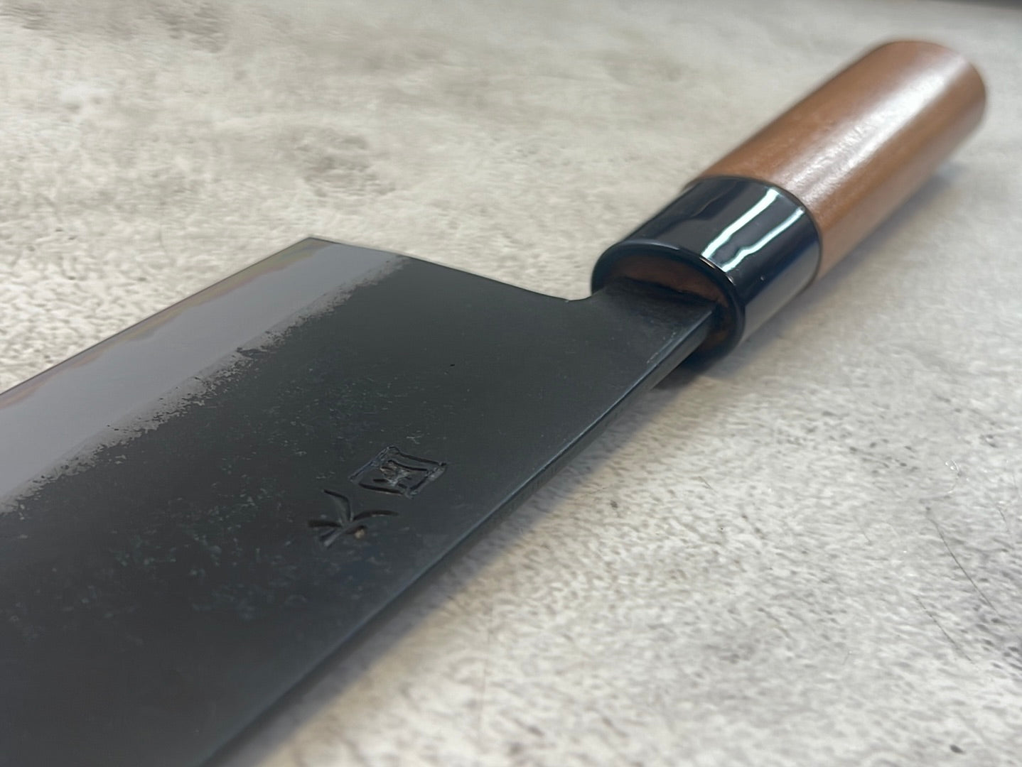 Hinokuni Shirogami #1 Santoku Knife 240mm Cherry Wood Handle - Made in Japan 🇯🇵