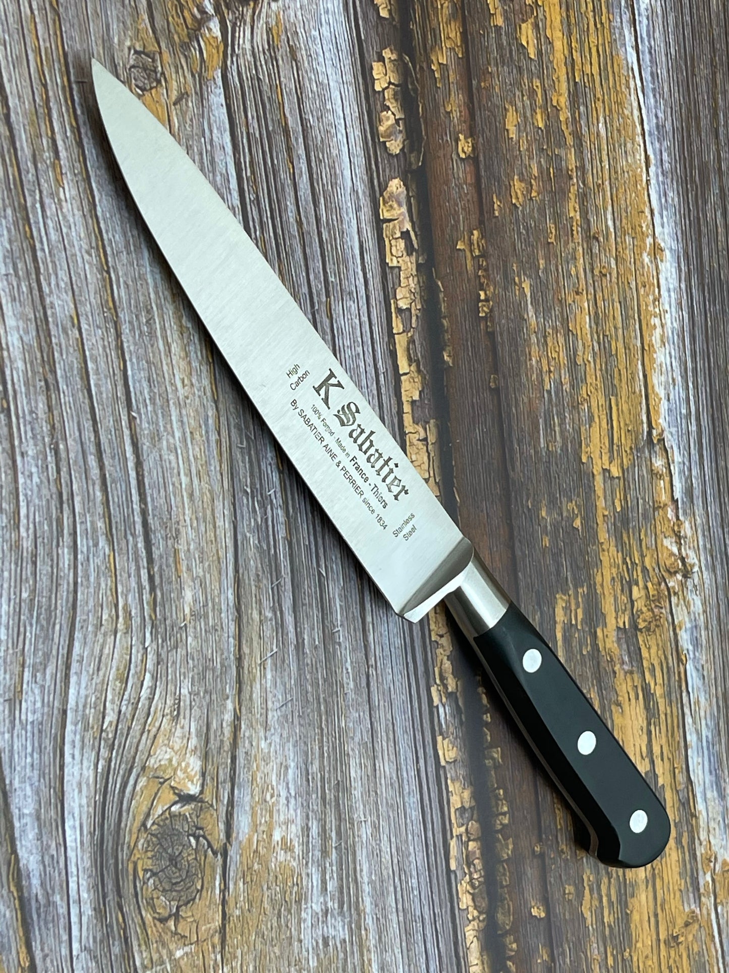 K Sabatier Authentique Flexible Fillet Knife 150mm - HIGH CARBON STEEL Made In France