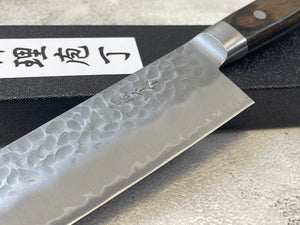 Tsunehisa Aokami Super Gyuto 240mm Brown Pakka Wood Handle - Made in Japan 🇯🇵