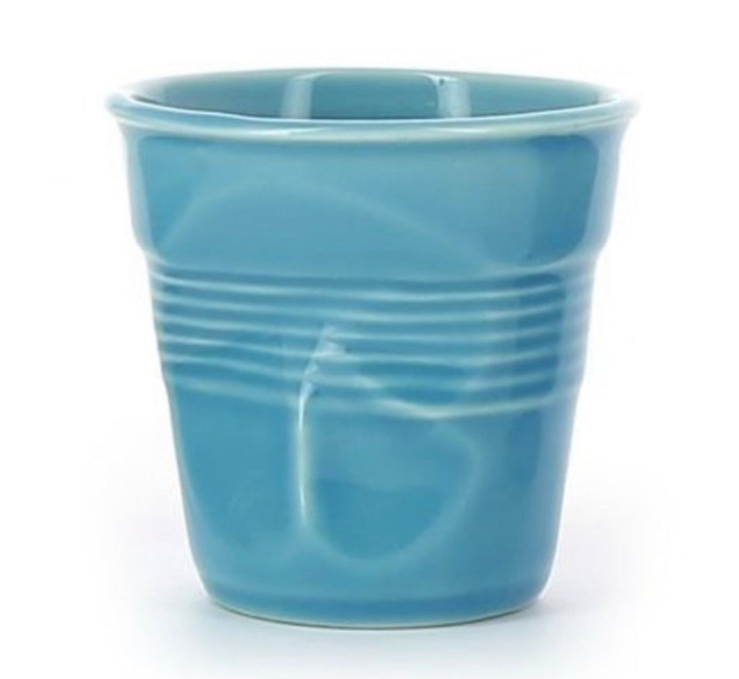 Froisses Cappuccino Coffee Cup 180ml Set of 6x Caribbean Blue