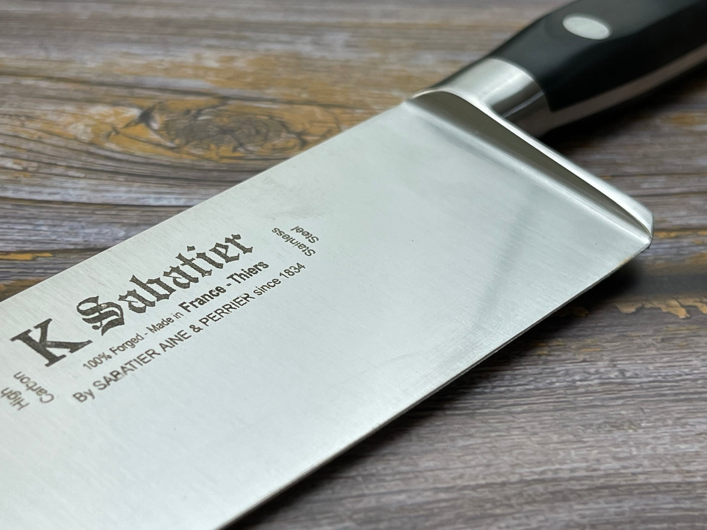 K Sabatier Authentic Chef's Knife 25cm - HIGH CARBON STEEL - Made in France