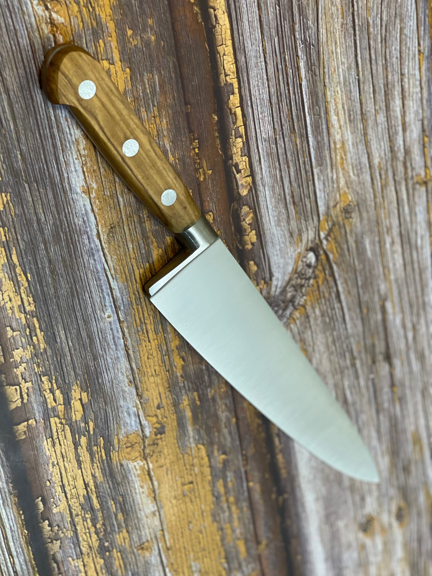 K Sabatier Chef Knife 230mm - HIGH CARBON STEEL - OLIVE WOOD HANDLE