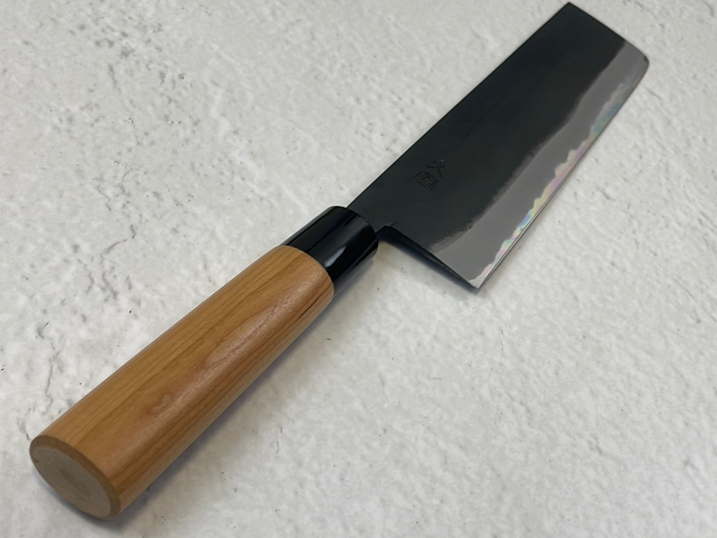 Hinokuni Shirogami #1 Nakiri Knife 210mm Cherry Wood Handle - Made in Japan 🇯🇵