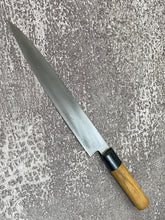 Load image into Gallery viewer, Vintage Japanese Yanagiba Knife 200mm Made in Japan 🇯🇵 Carbon Steel 535