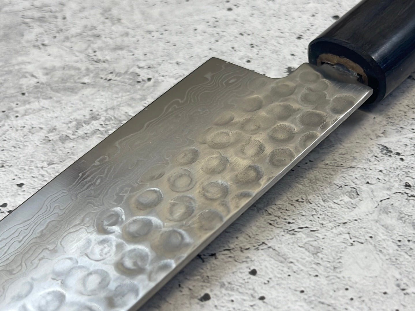 Tsunehisa VG10 Suminagashi Tsuchime Santoku 185mm Rosewood Handle Made in Japan 🇯🇵