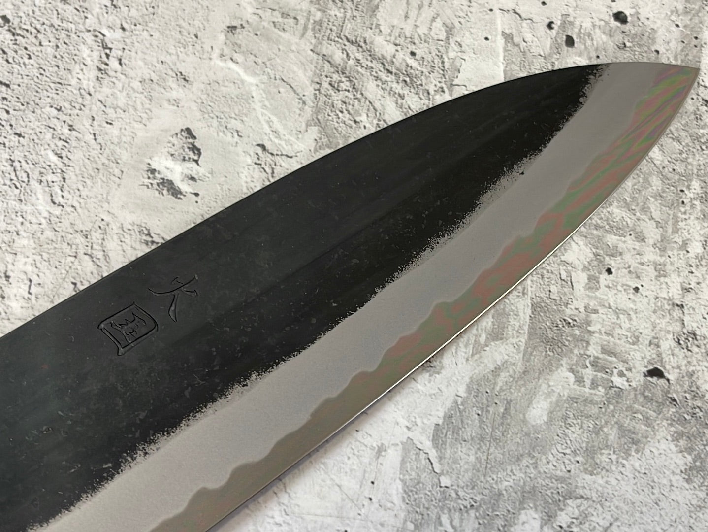Hinokuni Shirogami #1 Santoku Knife 180mm Cherry Wood Handle - Made in Japan 🇯🇵
