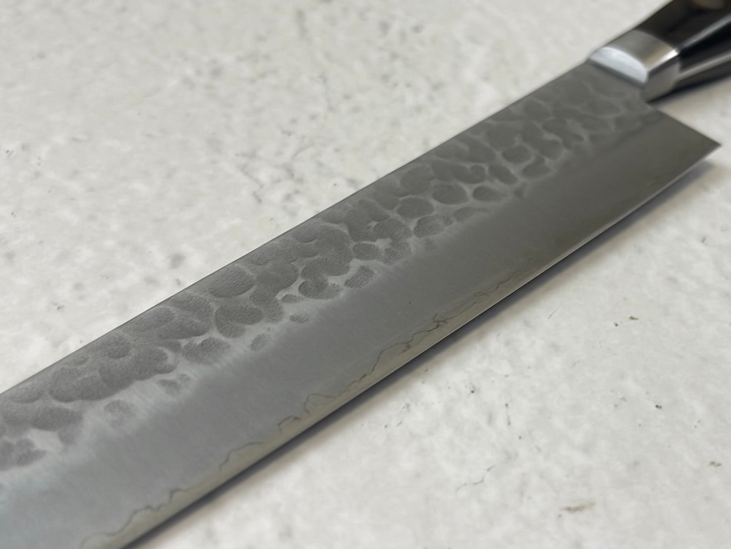 Tsunehisa AUS-8 Tsuchime Sujihiki Knife 240mm Brown Pakka Wood - Made in Japan 🇯🇵