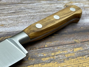 K Sabatier Slicing Knife 250mm - HIGH CARBON STEEL - OLIVE WOOD HANDLE