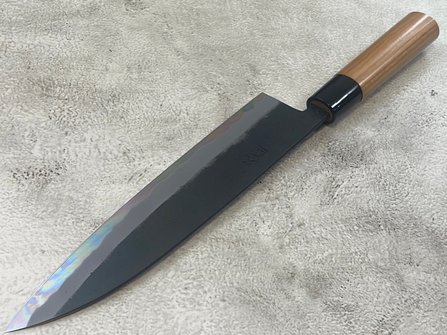 Hinokuni Shirogami #1 Gyuto Knife 210mm Cherry Wood Handle - Made in Japan 🇯🇵