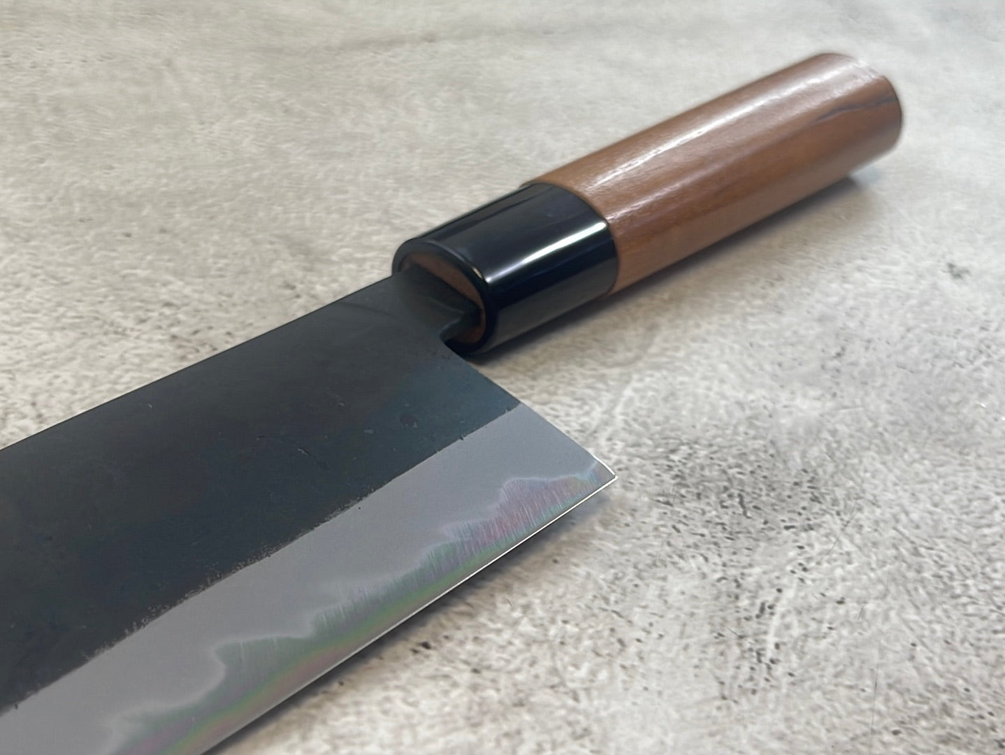 Hinokuni Shirogami #1 Santoku Knife 210mm Cherry Wood Handle - Made in Japan 🇯🇵