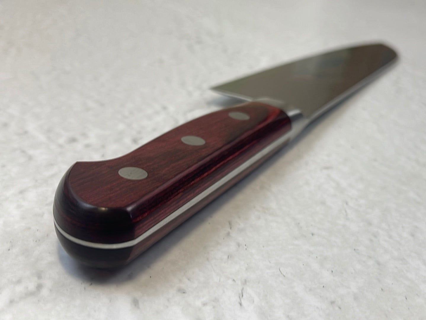 Tsunehisa VG10 33layers Damascus Steel Santoku 180mm Red Pakka Wood Handle - Made in Japan 🇯🇵