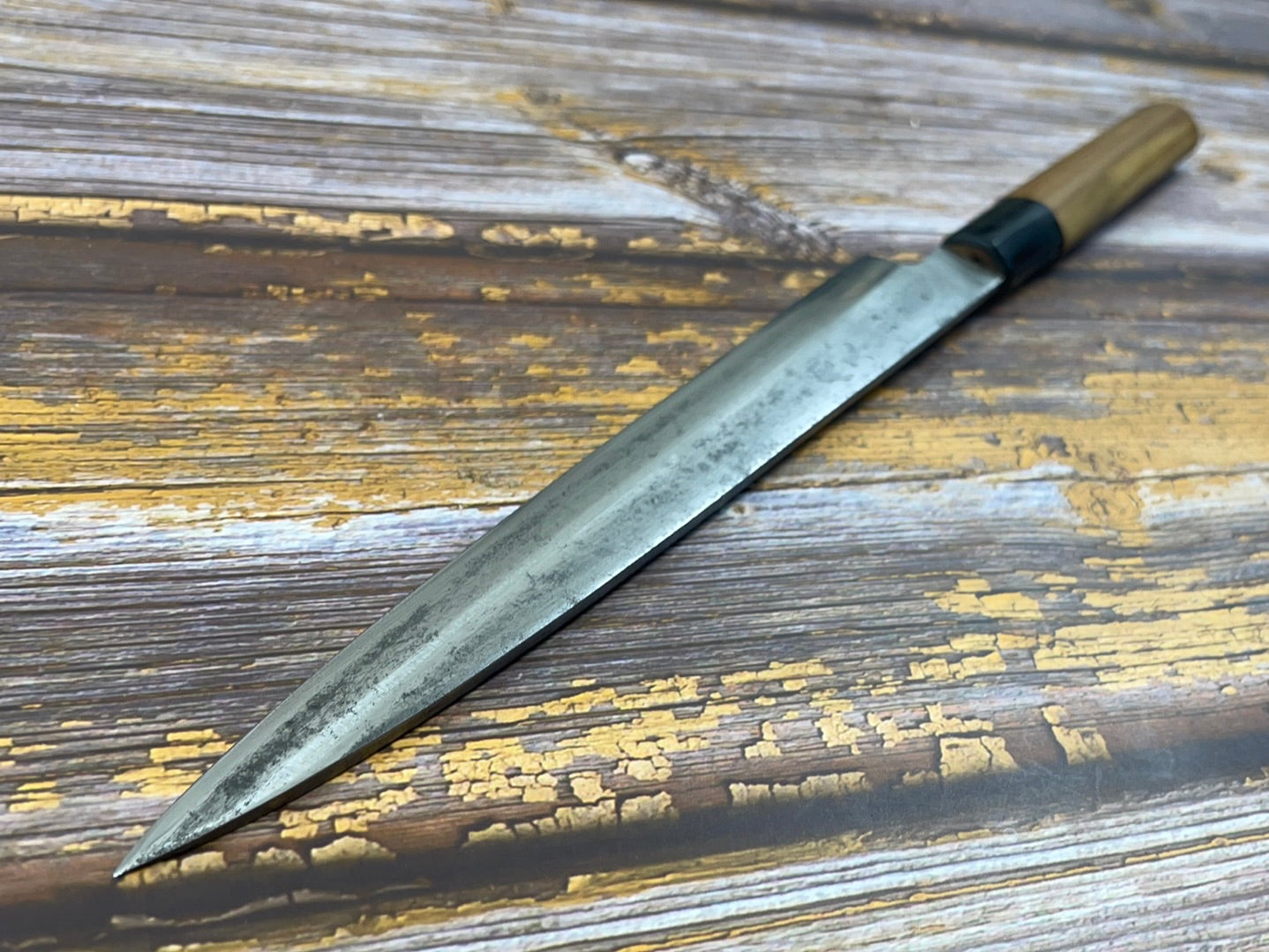 Vintage Japanese Yanagiba Knife 200mm  Made in Japan 🇯🇵 Carbon Steel 434