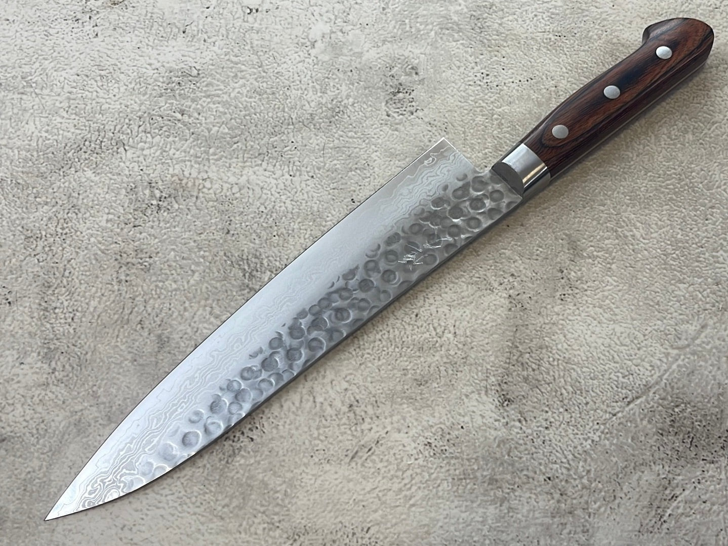 Tsunehisa VG10 Brown Pakka Gyuto Knife 210mm - Made in Japan 🇯🇵