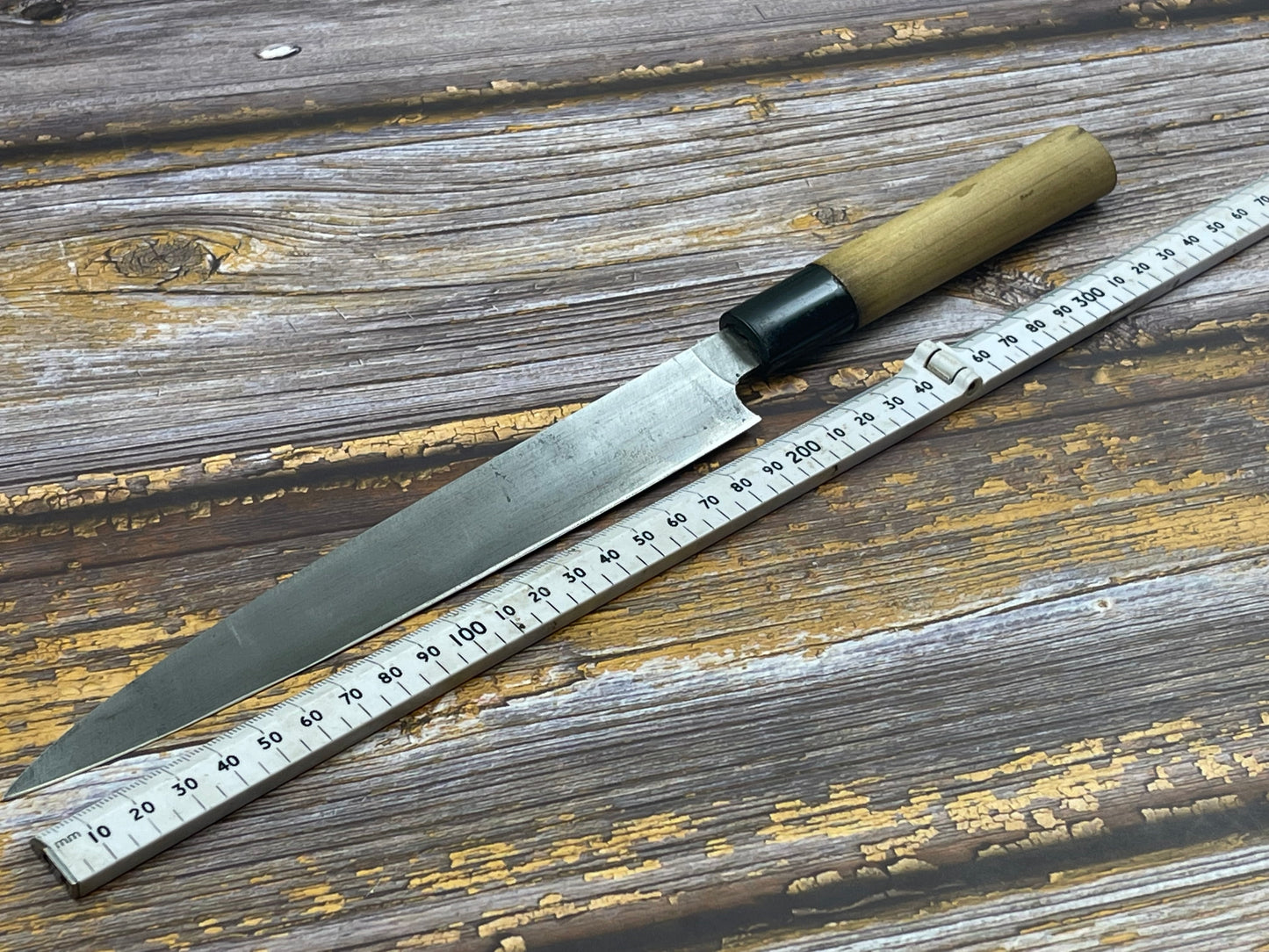 Vintage Japanese Yanagiba Knife 200mm  Made in Japan 🇯🇵 Carbon Steel 480