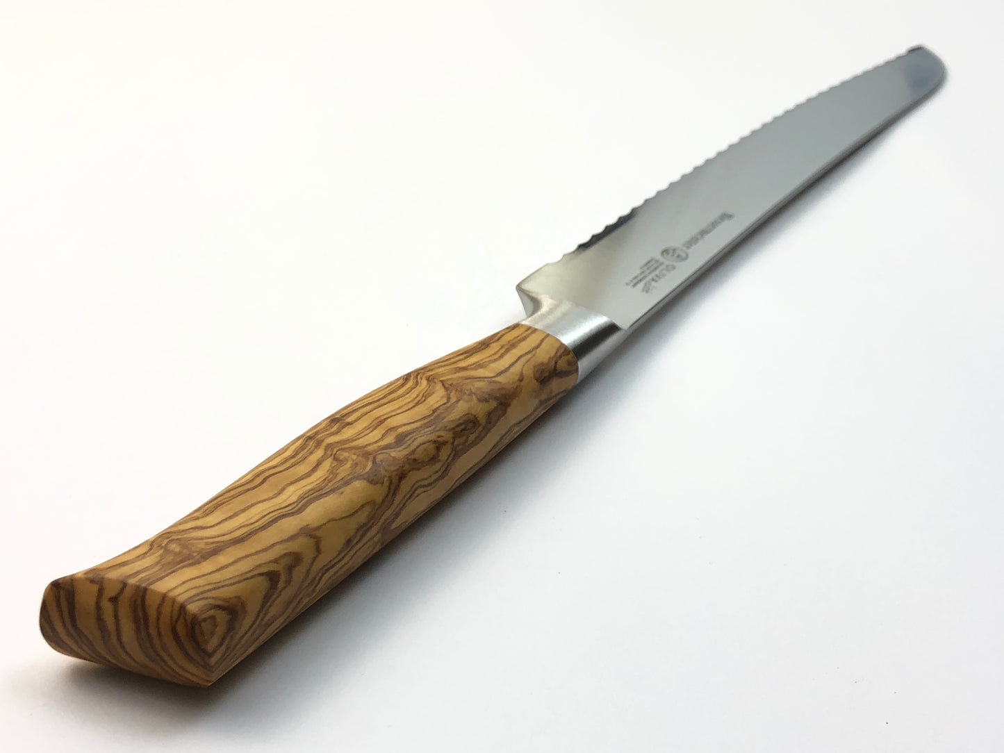 MESSERMEISTER Oliva Elité Scalloped Bread Knife 230mm | Olive Wood Handle