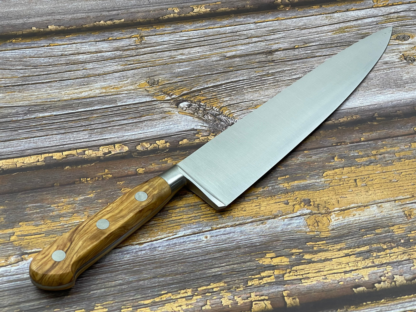 K Sabatier Chef Knife 250mm - CARBON STEEL - OLIVE WOOD HANDLE