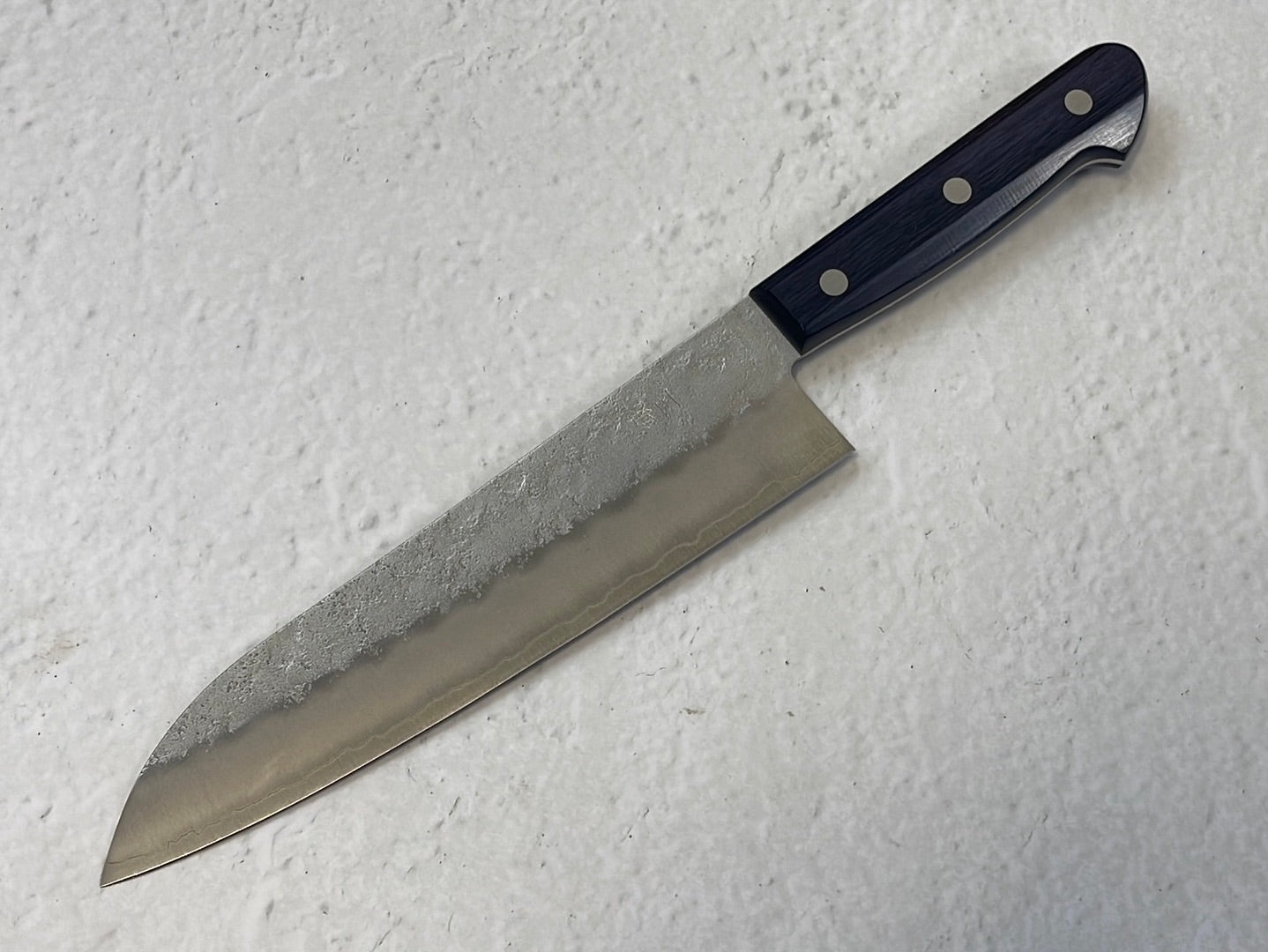 Tsunehisa G3 Nashiji Purple Santoku 180mm - Made in Japan 🇯🇵