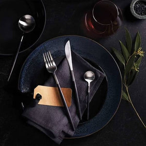 Stanley Rogers Piper Black 16pc Cutlery Set