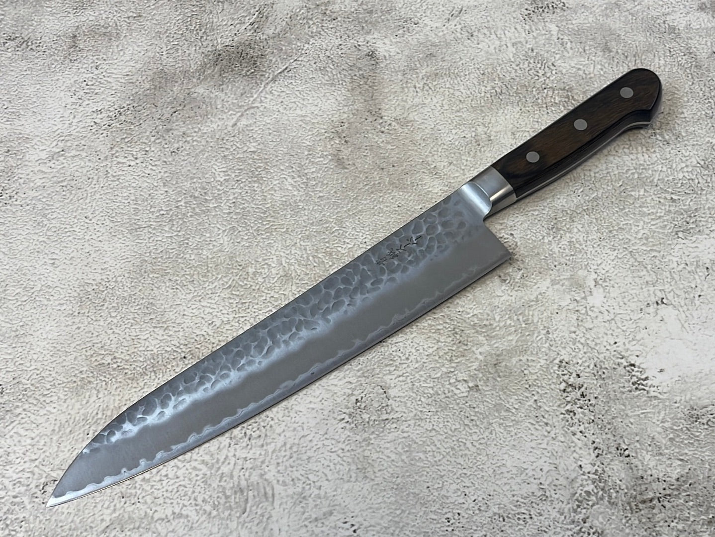 Tsunehisa Aokami Super Gyuto 240mm Brown Pakka Wood Handle - Made in Japan 🇯🇵