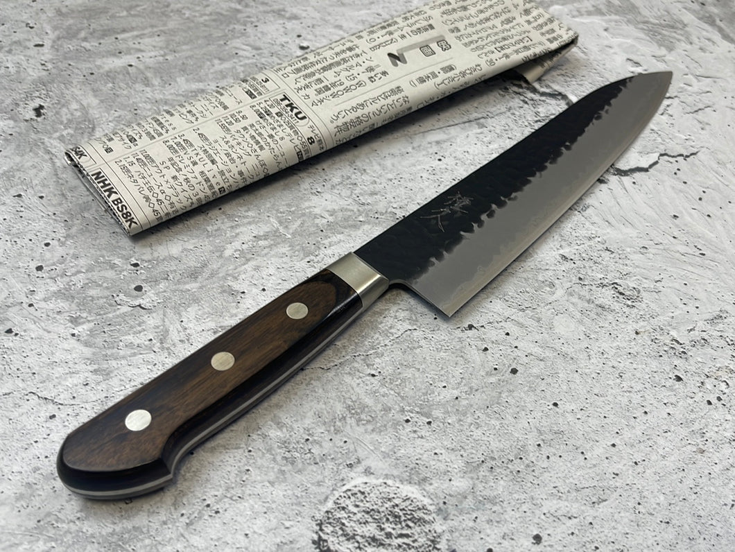 Tsunehisa Aogami Super Gyuto Knife 210mm  Brown Pakka Wood Handle - Made in Japan 🇯🇵