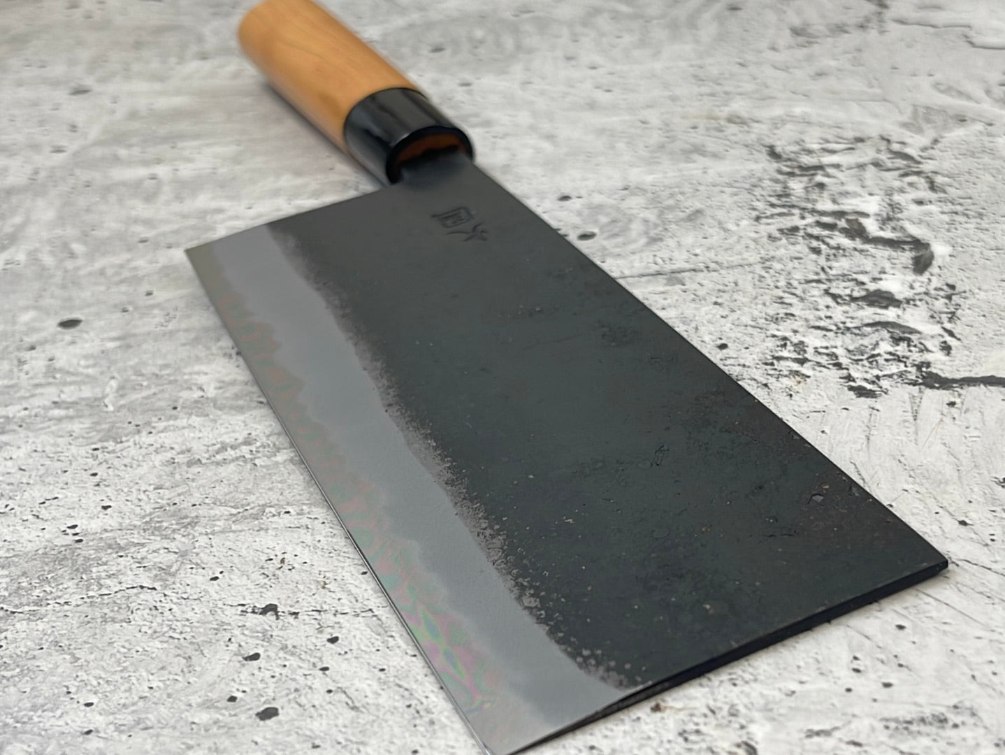 Hinokuni Shirogami #1 Chuka Knife 180mm Cherry Wood Handle - Made in Japan 🇯🇵