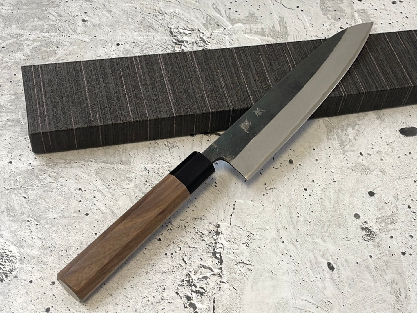 Yoshimune Gyuto Kurouchi 210 mm (8.3 in) Aogami (Blue) #2 Double-Bevel