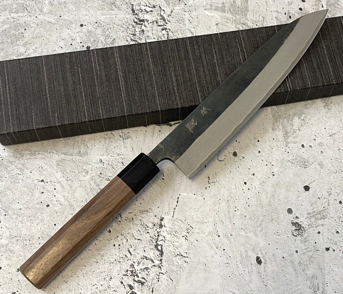 Yoshimune Gyuto Kurouchi 210 mm (8.3 in) Aogami (Blue) #2 Double-Bevel