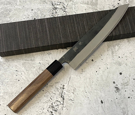 Yoshimune Gyuto Kurouchi 210 mm (8.3 in) Aogami (Blue) #2 Double-Bevel
