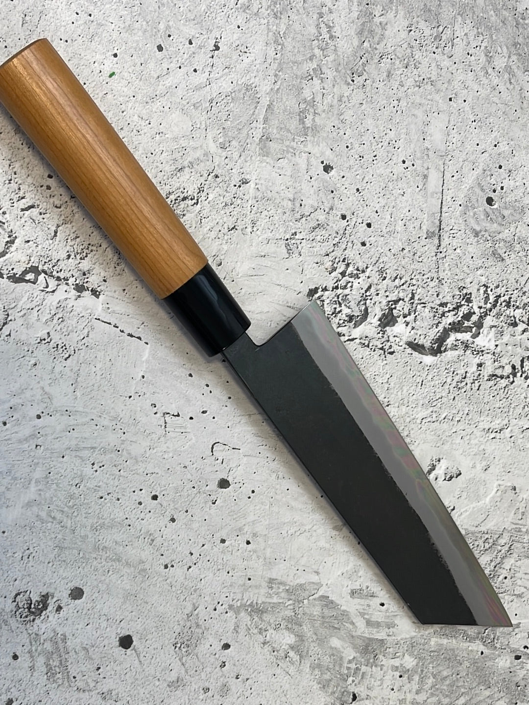 Hinokuni Shirogami #1 Bunka Knife 180mm Cherry Wood Handle - Made in Japan 🇯🇵