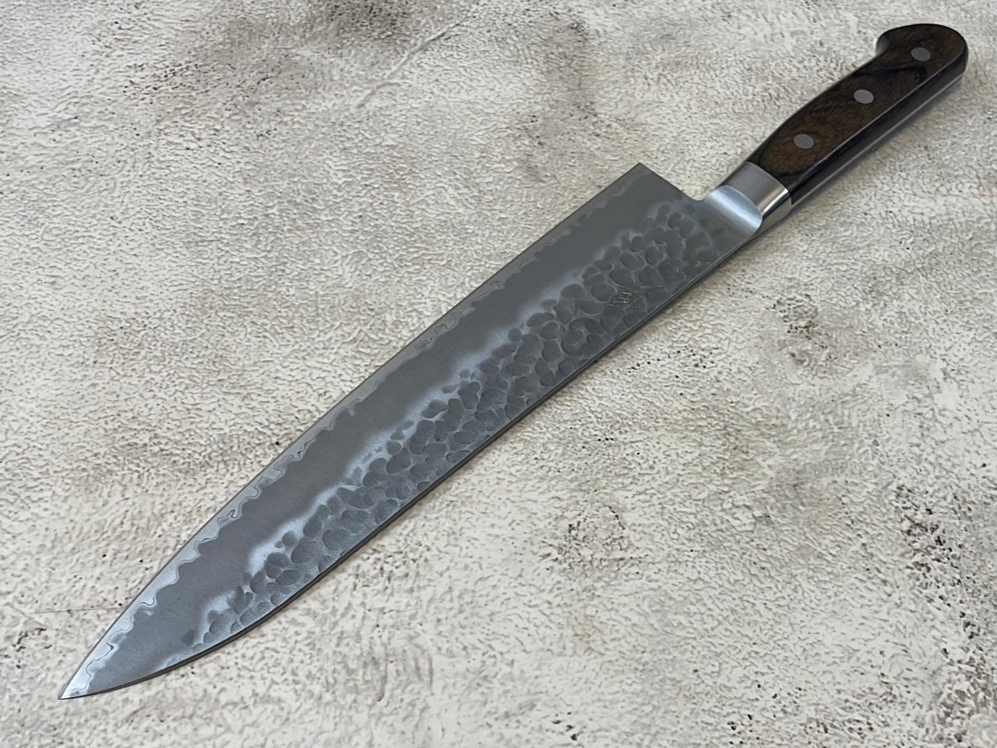 Tsunehisa Aokami Super Gyuto 240mm Brown Pakka Wood Handle - Made in Japan 🇯🇵