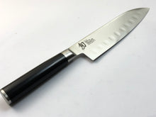 Load image into Gallery viewer, Shun Classic Scalloped Santoku Knife Left Handed 17.8cm