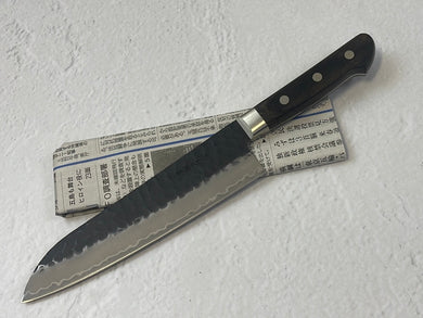 Tsunehisa AS Stainless Santoku Knife 180mm - Made in Japan 🇯🇵 Brown Pakka Wood Handle