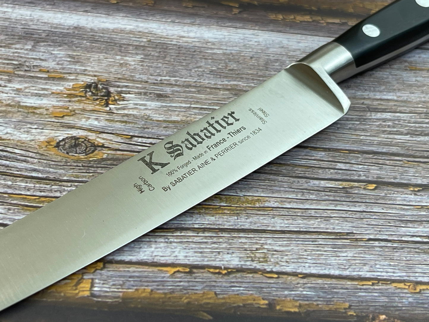K Sabatier Authentique Flexible Fillet Knife 200mm - HIGH CARBON STEEL Made In France
