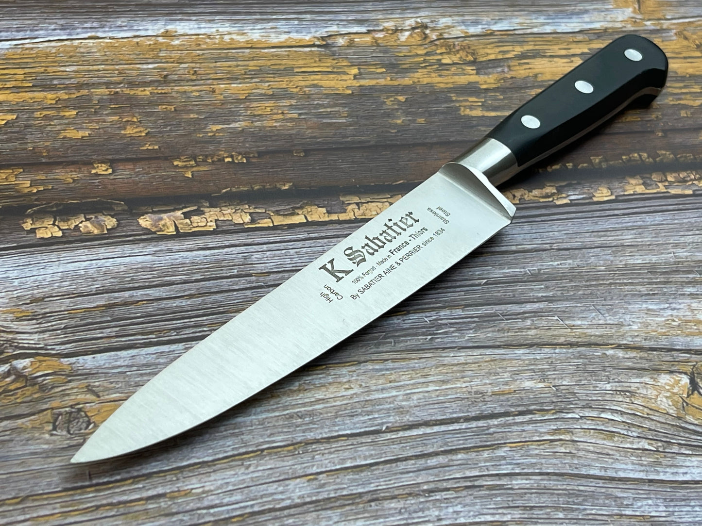 K Sabatier Authentique Flexible Fillet Knife 150mm - HIGH CARBON STEEL Made In France